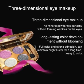 Professional  Eye Makeup Eyeshadow Palette Gold Smoky Cosmetics Makeup Palette Diamond Bright Glitter Eye Shadow(1)