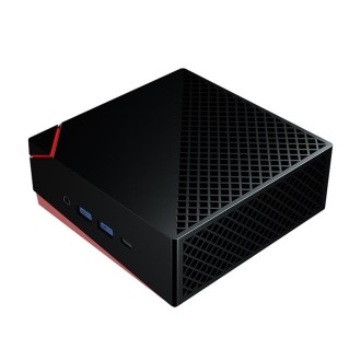 MN45 Barebone Mini PC, AMD Ryzen 5 4500U CPU, No RAM+Hard Disk, Support 3 Screens Output(Black)