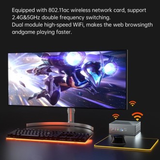 MN37 Barebone Mini PC, AMD Ryzen 7 3750H CPU, No RAM+Hard Disk, Support 3 Screens Output(Silver Grey)