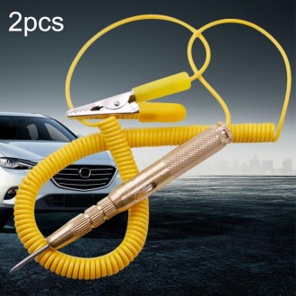 2pcs 6-24V Car Circuit Test Pen LED Multi-function Test Through Line Detection Test Light Test Pen, Style: Spring Model