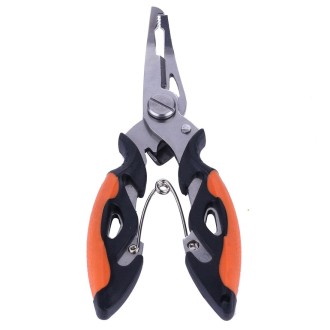 HENGJIA QT013 Multifunctional Stainless Steel Jaw Fishing Pliers Scissors Hook Removal Tool Line Cutter Fishing Tackle