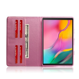 Magnolia Pattern Horizontal Flip Leather Case for Galaxy Tab A 10.1 (2019) T510 / T515, with Holder & Card Slot & Wallet