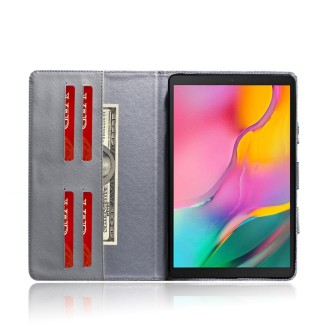 Wolf Pattern Horizontal Flip Leather Case for Galaxy Tab A 10.1 (2019) T510 / T515, with Holder & Card Slot & Wallet