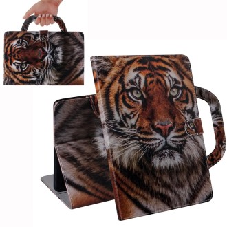 Tiger Pattern Horizontal Flip Leather Case for Galaxy Tab A 10.1 (2019) T510 / T515, with Holder & Card Slot & Wallet