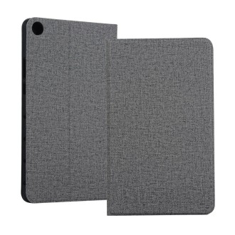 Universal Voltage Craft Cloth TPU Protective Case for Huawei Honor Tab 5 8 inch / Mediapad M5 Lite 8 inch, with Holder(Grey)