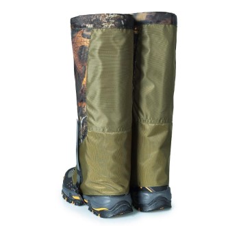 LUCKSTONE Unisex Waterproof Gaiters Cycling Legwarmers Leg Cover Camping Hiking Ski Boot(Camouflage+Army Green)