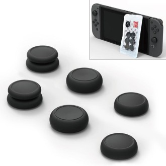 Skull&Co Left + Right Gamepad Rocker Cap Button Cover Thumb Grip Set for Switch / Switch Lite / JOYCON(Black)