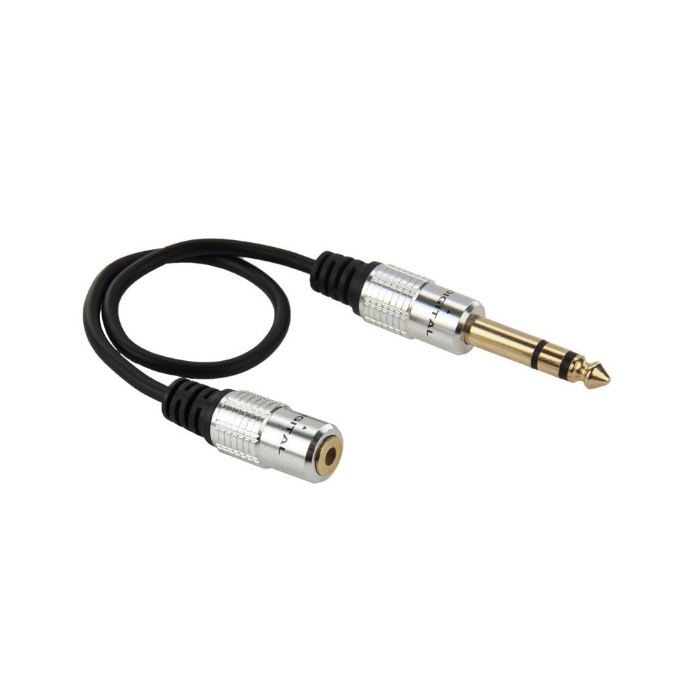 6.35mm Male to 3.5mm Female Audio Adapter Cable, Length: 30cm