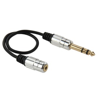 6.35mm Male to 3.5mm Female Audio Adapter Cable, Length: 30cm