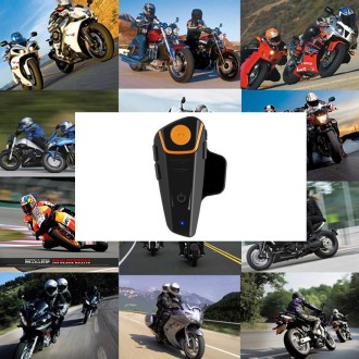 BT-S2 Single 2.4GHz Bluetooth V3.0 Interphone Headsets for Motorcycle Helmet, Auto Answering, Support FM, Intercom Distance up t