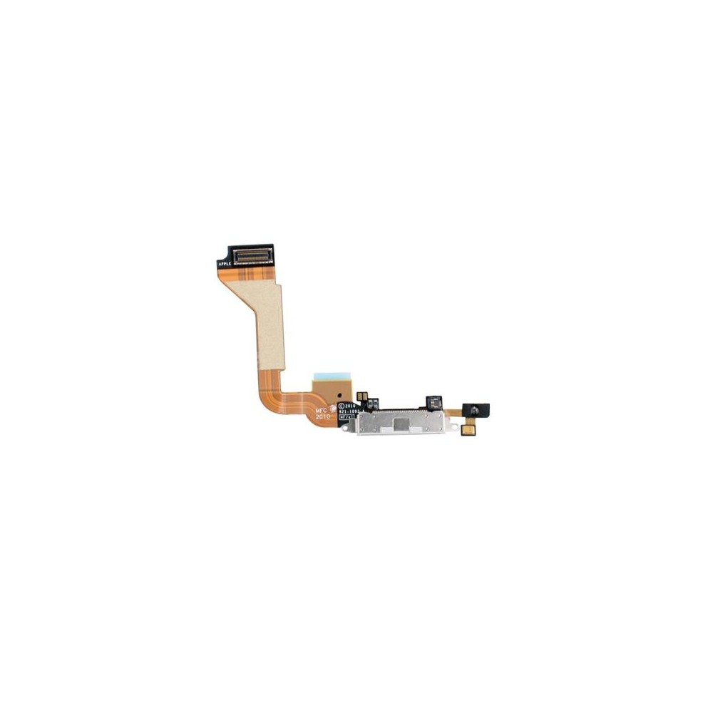 Original Tail Connector Charger Flex Cable for iPhone 4(White)