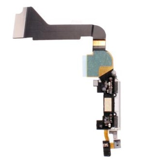 Original Tail Connector Charger Flex Cable for iPhone 4(White)