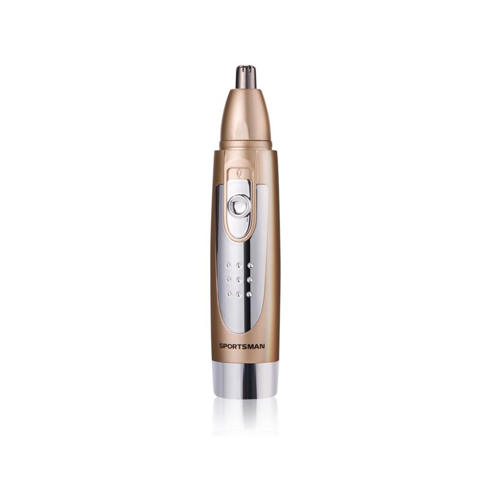 SPORTSMAN Water Proof Battery Power Supply  Male Nose Ear Hair Bullet Shaped Trimmer(Gold)