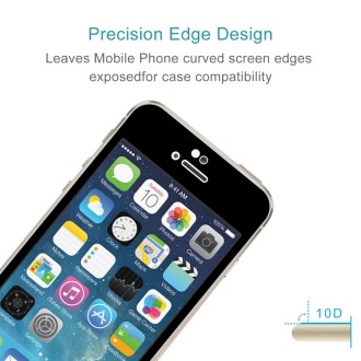 Full Screen Dispensing Tempered Glass Film for iPhone 6 Plus & 6s Plus 10D(Black)