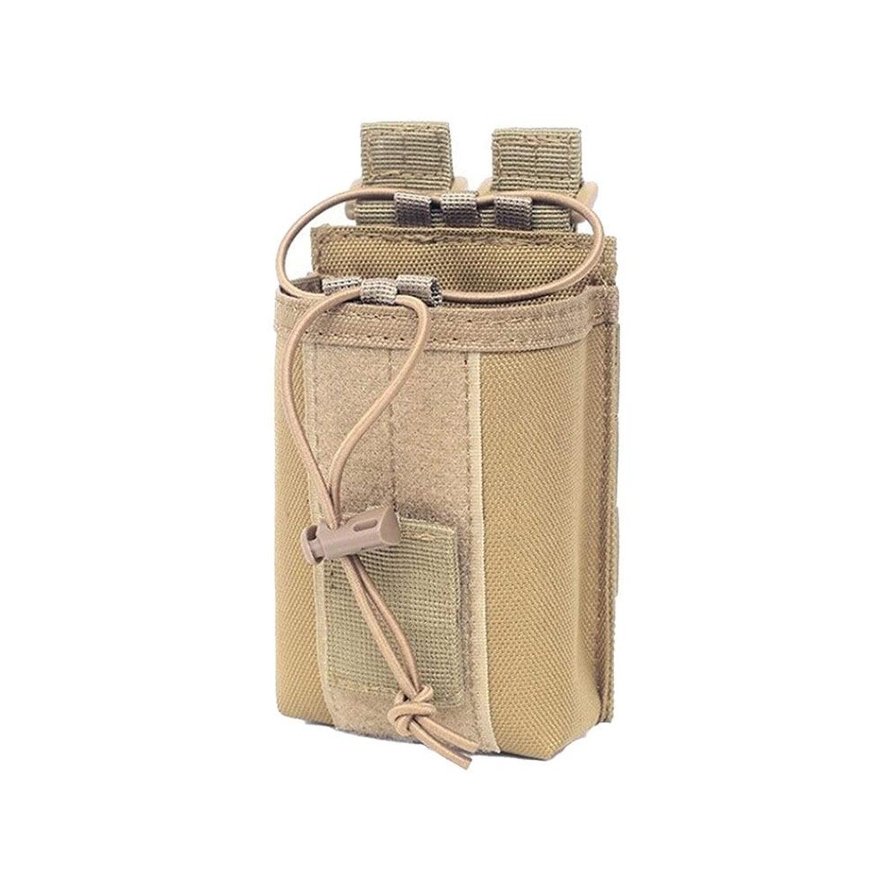 Outdoor Walkie-talkie Protection Bag Storage Belt Pouch(Khaki)