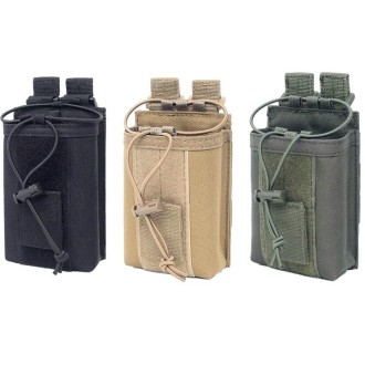 Outdoor Walkie-talkie Protection Bag Storage Belt Pouch(Khaki)