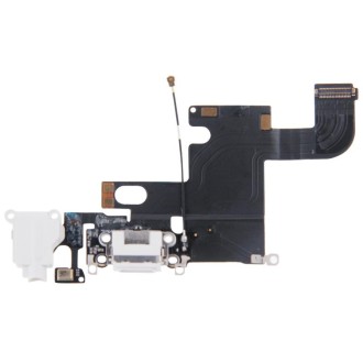 Charging Port Dock Connector Flex Cable  for iPhone 6(White)