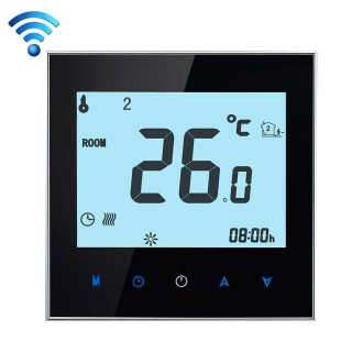 BHT-1000-GB-WIFI 16A Load Electronic Heating Type Touch LCD Digital WiFi Heating Room Thermostat with Sensor, Display Clock / Te