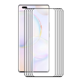 5 PCS For Honor 50 Pro ENKAY Hot Bending Explosion-proof Full Tempered Glass Film