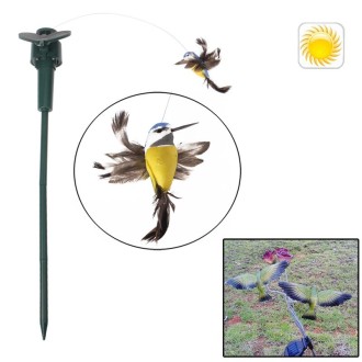 Lifelike Decorative Garden Courtyard Solar Flying Bird Toy(Random Color Delivery)