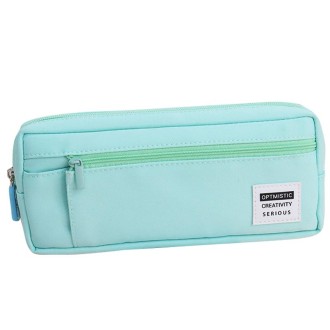 QH2012 Simple Multifunctional Portable Large Capacity Pencil Case(Green)