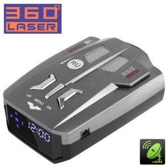 2 in 1 (360 Degrees Laser Full-Band Scanning Advanced Radar Detectors / Laser Defense Systems & GPS Location), Built-in Loud Spe