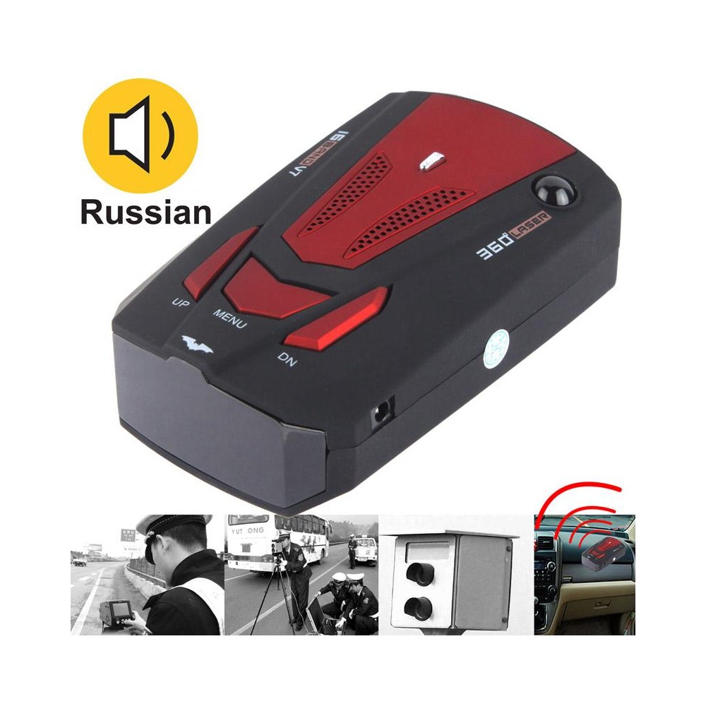 High Performance 360 Degrees Full-Band Scanning Car Speed Testing System / Detector Radar, Built-in Russian Voice Broadcast