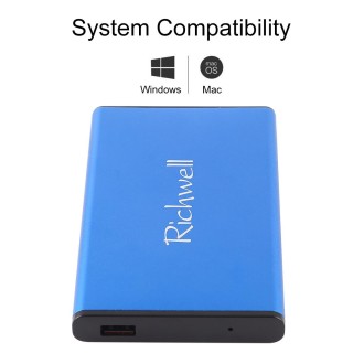 Richwell SATA R2-SATA-500GB 500GB 2.5 inch USB3.0 Super Speed Interface Mobile Hard Disk Drive(Blue)