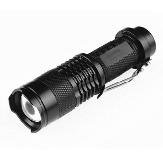 SK98 LED Focus Flashlight, 3 Mode, Cree XM-L T6 LED, Luminous Flux: 1000lm, Length: 11.5cm(White Light)