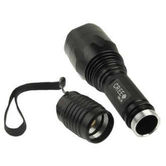 UniqueFire C10 LED Flashlight, CREE XM-L T6 High Power LED, 5 Mode, White Light, Luminous Flux: 700lm, Length: 16cm(Black)