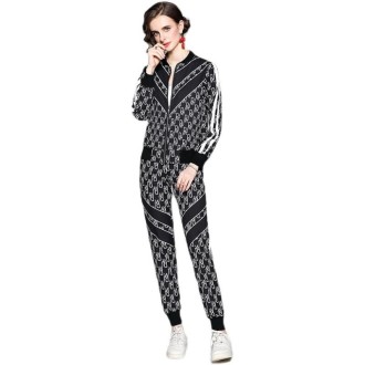 Ladies Slim Breathable Printing Suit (XXL)