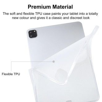 TPU Tablet Case For iPad Pro 12.9 2022 / 2020 / 2021 / 2018 (Frosted Clear)