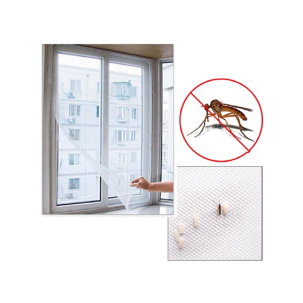 DIY Fly Mosquito Bug Mesh Window Screen Self-adhesive Anti-mosquito Net（13X15cm)