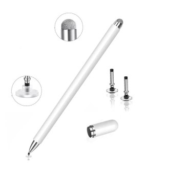 AT-30 2-in-1 Silicone Sucker + Conductive Cloth Head Handwriting Touch Screen Pen Mobile Phone Passive Capacitive Pen with 1 Pen