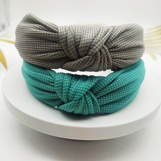 5cm Wide-brimmed Pressed Hair Solid Color Headband(Ocean Green)