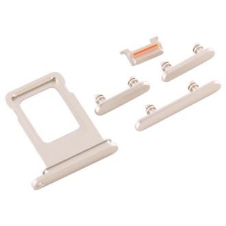 SIM Card Tray + Side Key for iPhone 11(White)