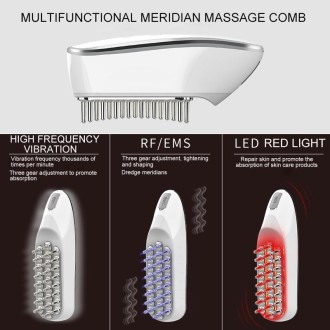 KAKUSAN KKS-189 EMS Microcurrent RF Hair Care Meridian Electric Massage Instrument(White)