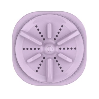 Portable Mini Turbo Switch Three-Speed Timing Washing Machine, Size: Vibration(Purple)