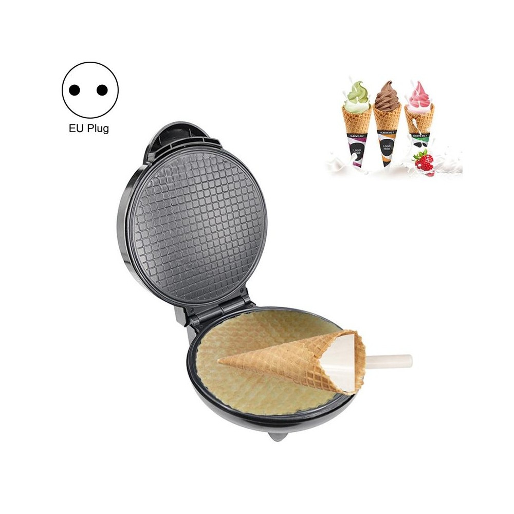 Electric Egg Roll Maker DIY Ice Cream Cone Machine Crispy Omelet Machine Pancake Machine, EU Plug