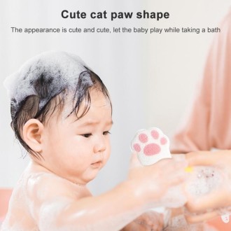 Cat Paw Bath Cotton Baby Bath Ball Children Rub Bath Towel Bath Wipe(Cloth)