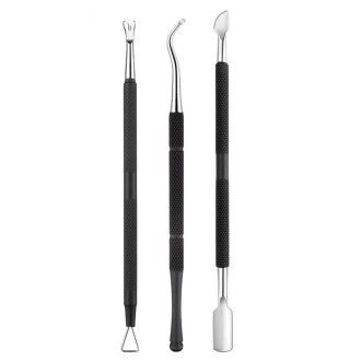 FABIYAN Stainless Steel Dead Skin Shear Steel Push Nail Art Tool Set, Specification:   Set 6