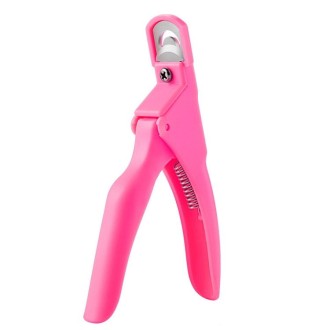 Nail Scissors U-Shaped Scissors DIY French Nail Fake Nail Scissors, Specification: Rose Red With Hood