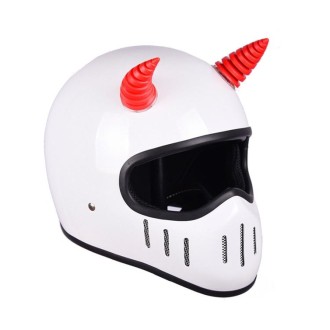 2PCS Motorcycle Horn Sucker Helmet Decoration(Black)