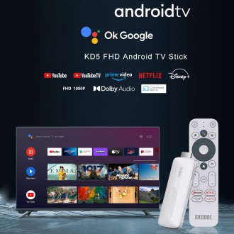 MECOOL KD5 Android 11.0 TV Dongle TV Stick, Support Google Assistant, AU Plug