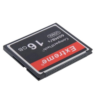 16GB Extreme Compact Flash Card, 400X Read  Speed, up to 60 MB/S (100% Real Capacity)