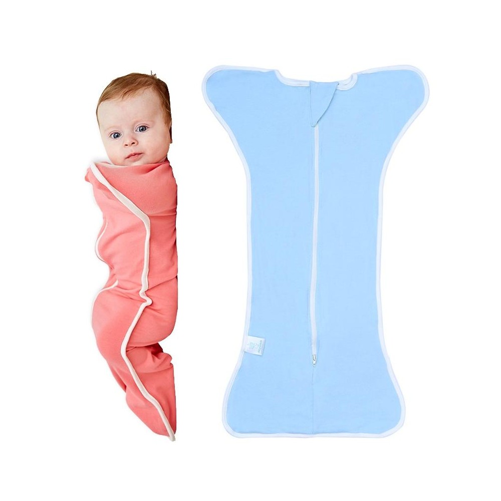 Insular Baby Cotton Quilt Newborn Swaddle Sleeping Bag Blanket, Size: 60cm For 0-3 Months(Blue)