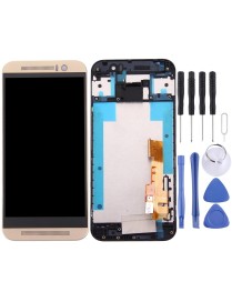 TFT LCD Screen for HTC One M9 Digitizer Full Assembly with Frame(Gold on Gold)