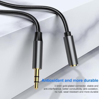 A13 3.5mm Male to 3.5mm Female Audio Extension Cable, Cable Length: 1m (Black)