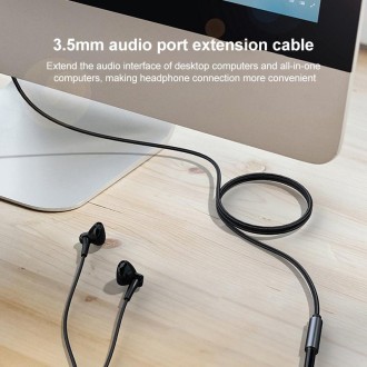 A13 3.5mm Male to 3.5mm Female Audio Extension Cable, Cable Length: 1m (Black)