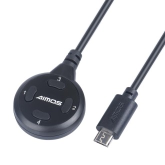 AIMOS AM-SH4 Switcher Sharing Device 4-buttons Extension Cable Extender